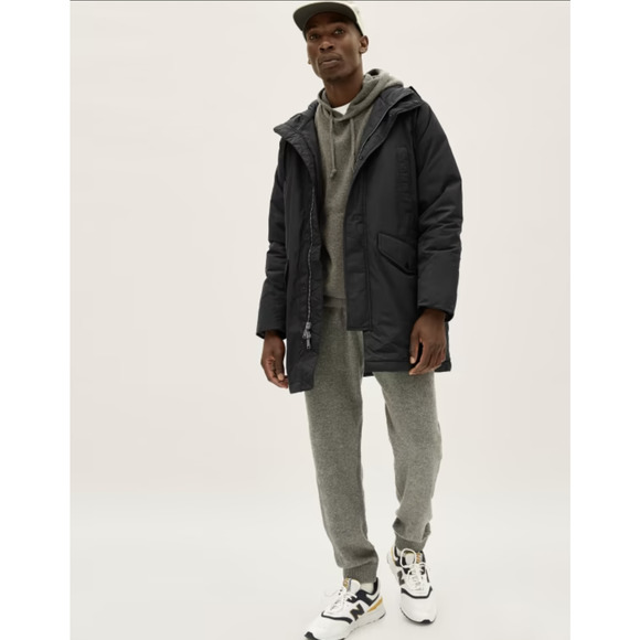 Everlane Jackets & Coats Everlane Mens The Renew Long Parka Coat Xs Black Nwt 238 Poshmark